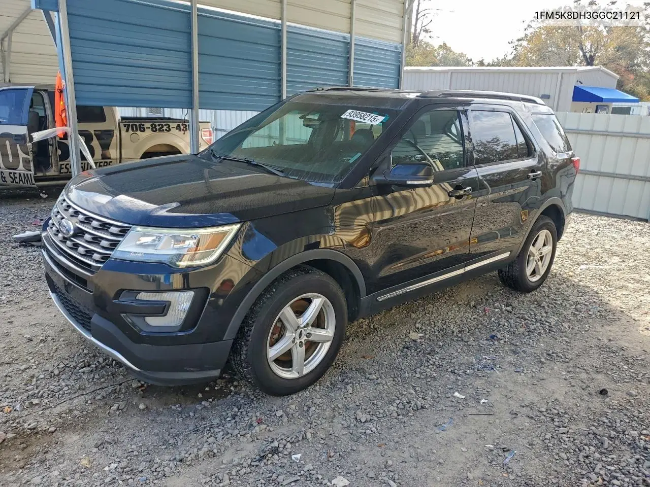 1FM5K8DH3GGC21121 2016 Ford Explorer Xlt