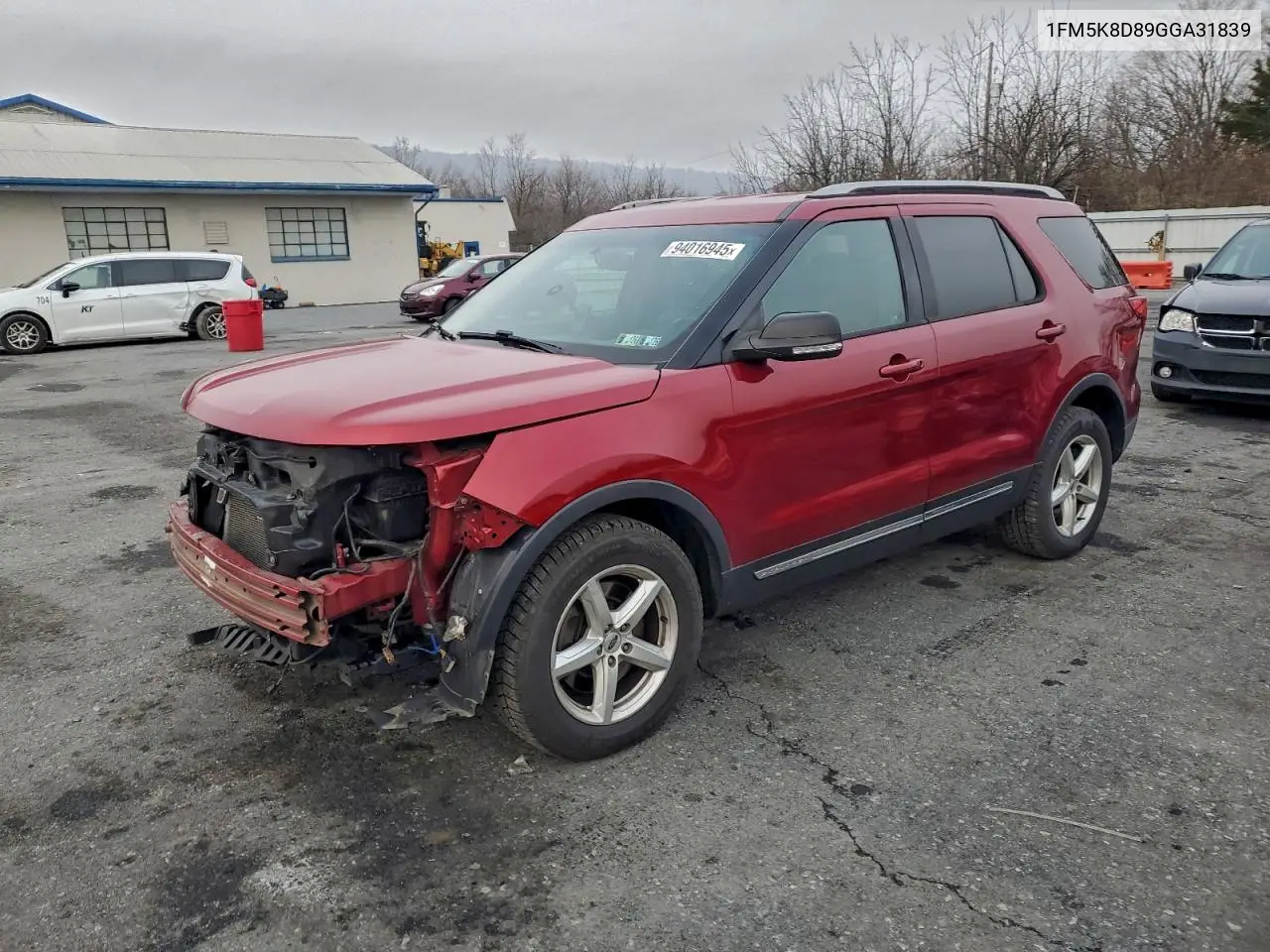 1FM5K8D89GGA31839 2016 Ford Explorer Xlt