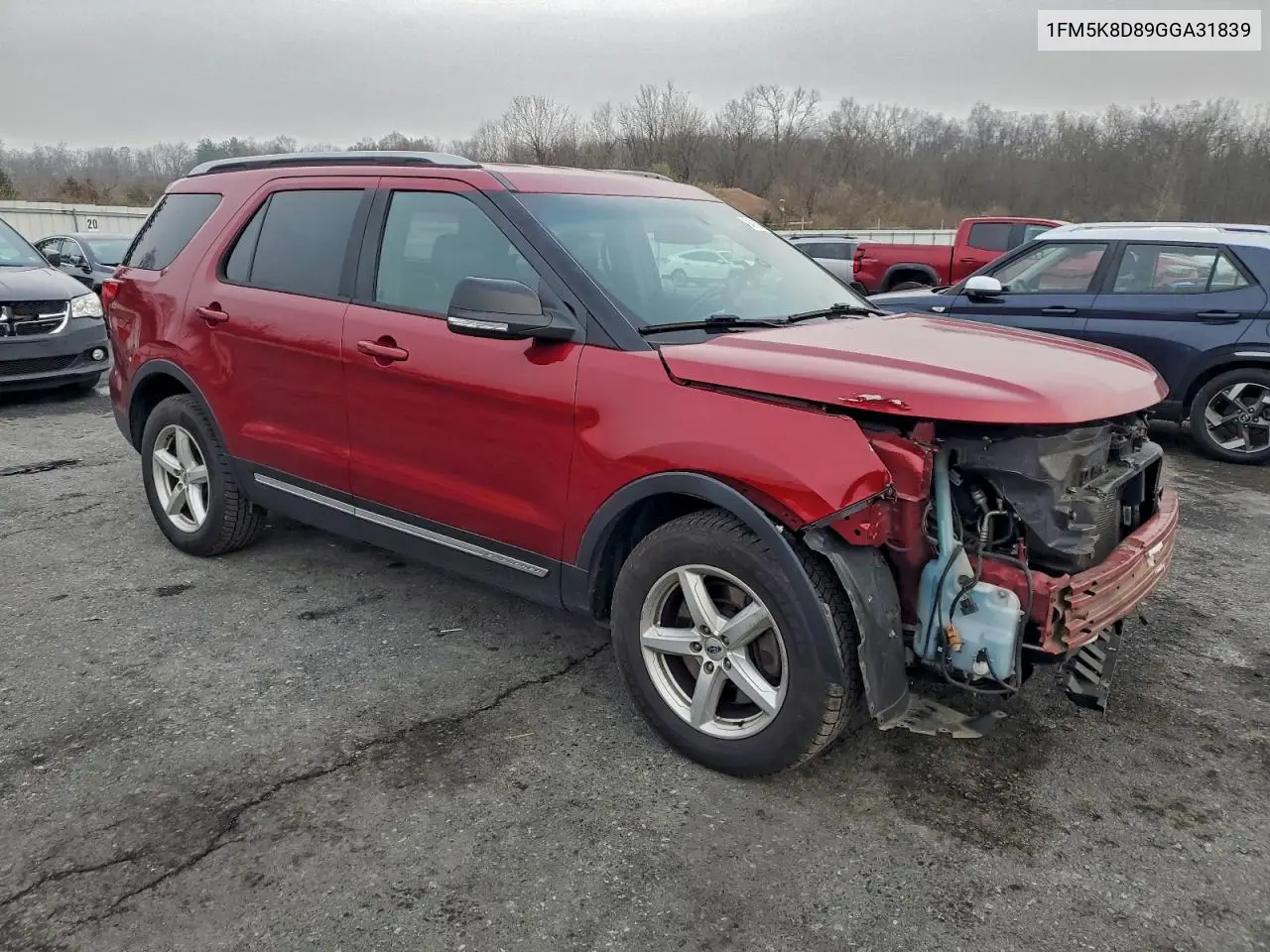 1FM5K8D89GGA31839 2016 Ford Explorer Xlt