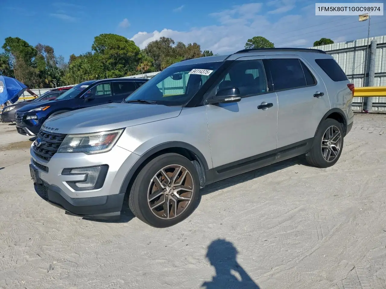 1FM5K8GT1GGC98974 2016 Ford Explorer Sport