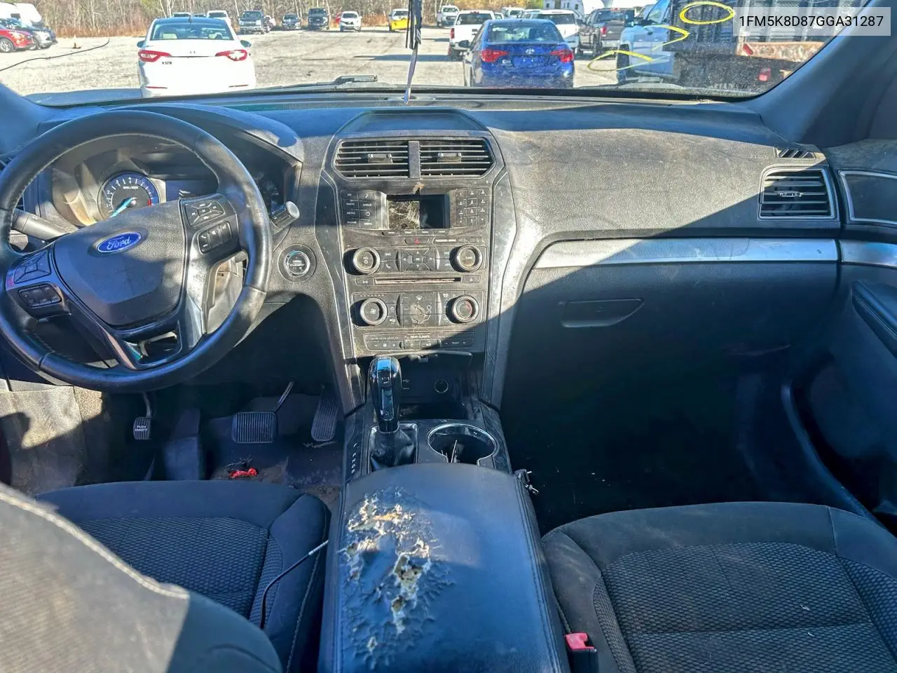 1FM5K8D87GGA31287 2016 Ford Explorer Xlt