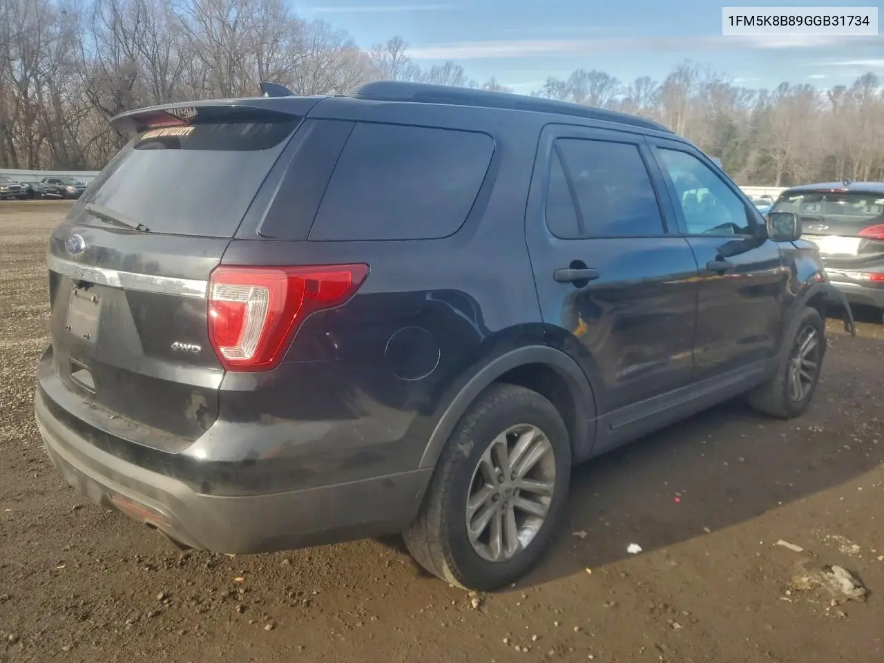 1FM5K8B89GGB31734 2016 Ford Explorer