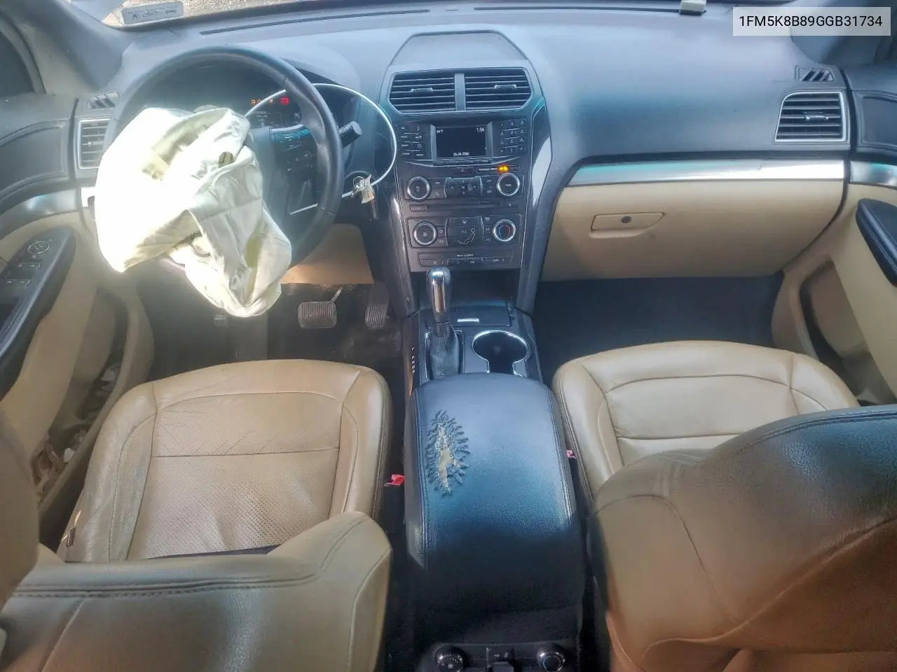 1FM5K8B89GGB31734 2016 Ford Explorer
