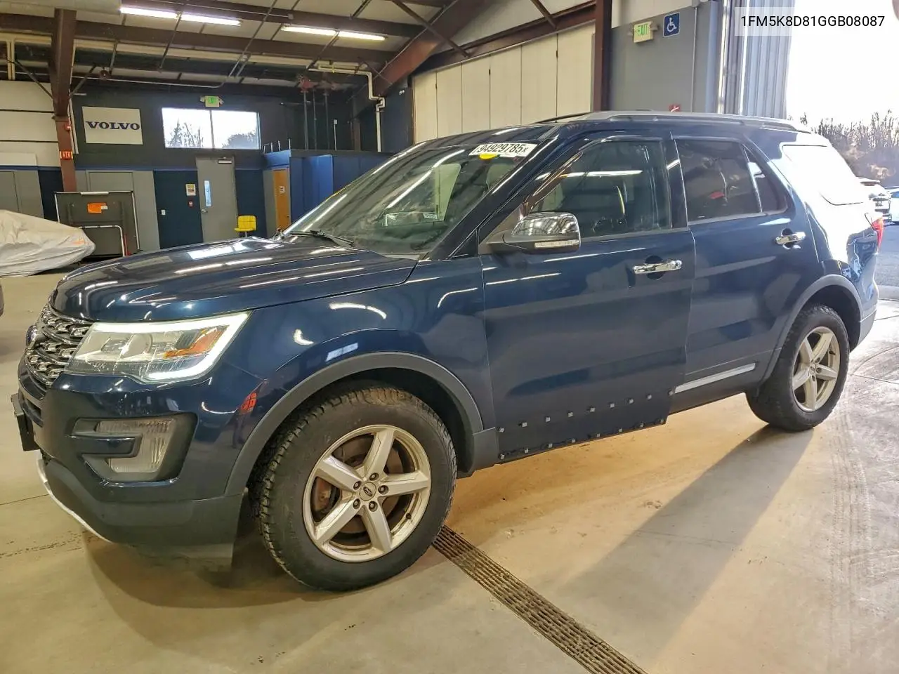 1FM5K8D81GGB08087 2016 Ford Explorer Xlt