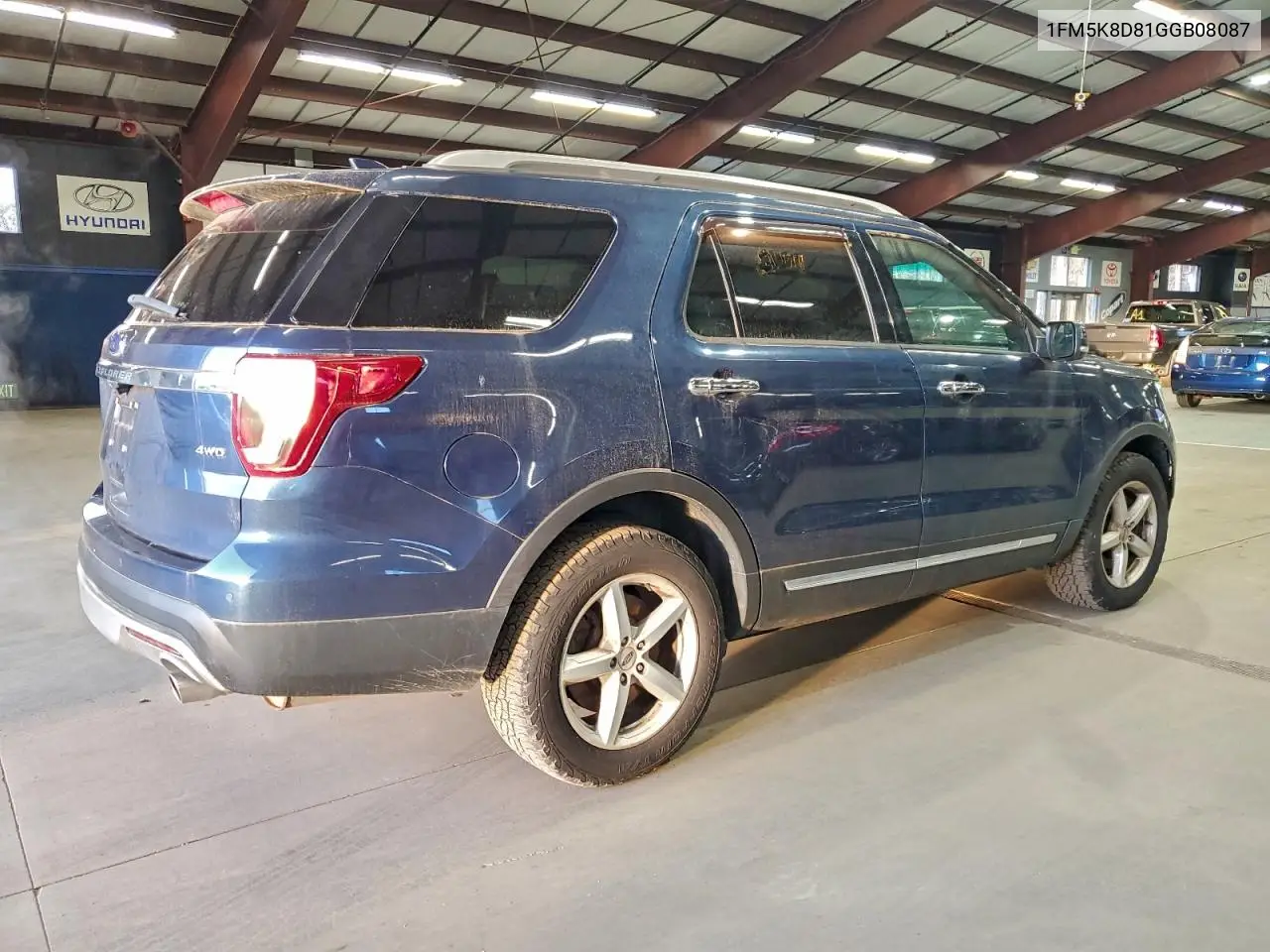 1FM5K8D81GGB08087 2016 Ford Explorer Xlt