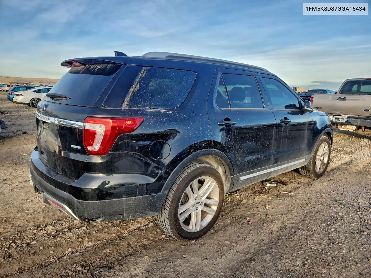 1FM5K8D87GGA16434 2016 Ford Explorer Xlt
