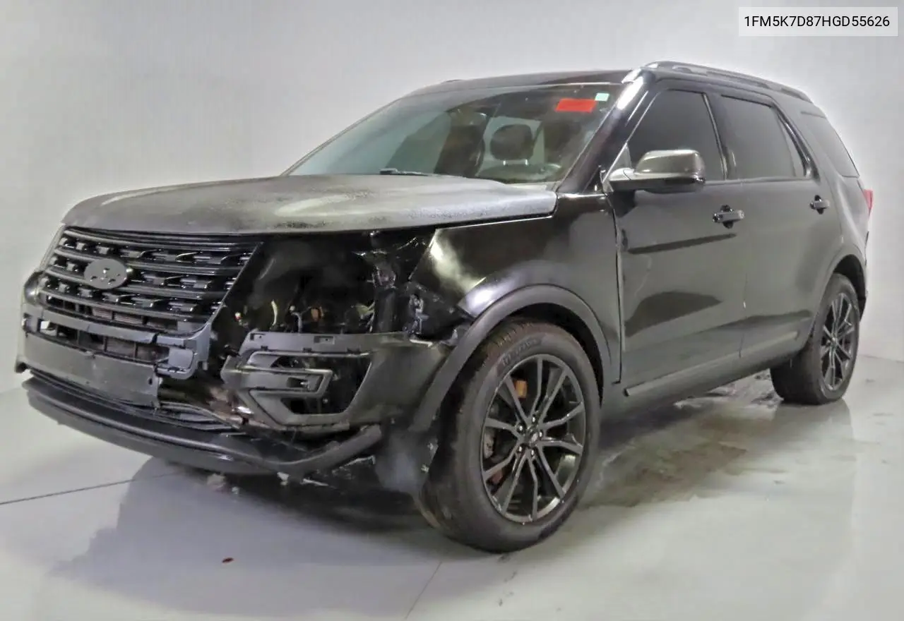 1FM5K7D87HGD55626 2017 Ford Explorer Xlt