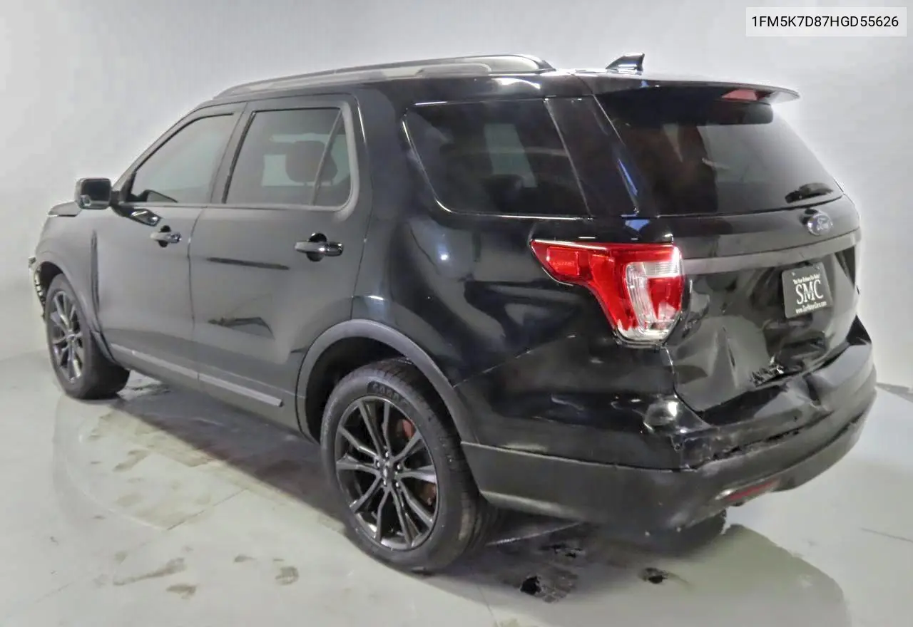 1FM5K7D87HGD55626 2017 Ford Explorer Xlt
