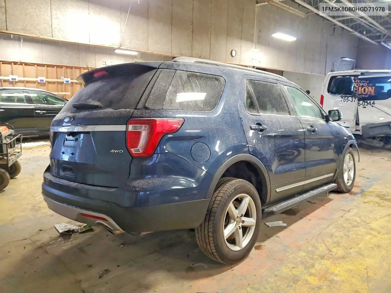 1FM5K8D80HGD71978 2017 Ford Explorer Xlt