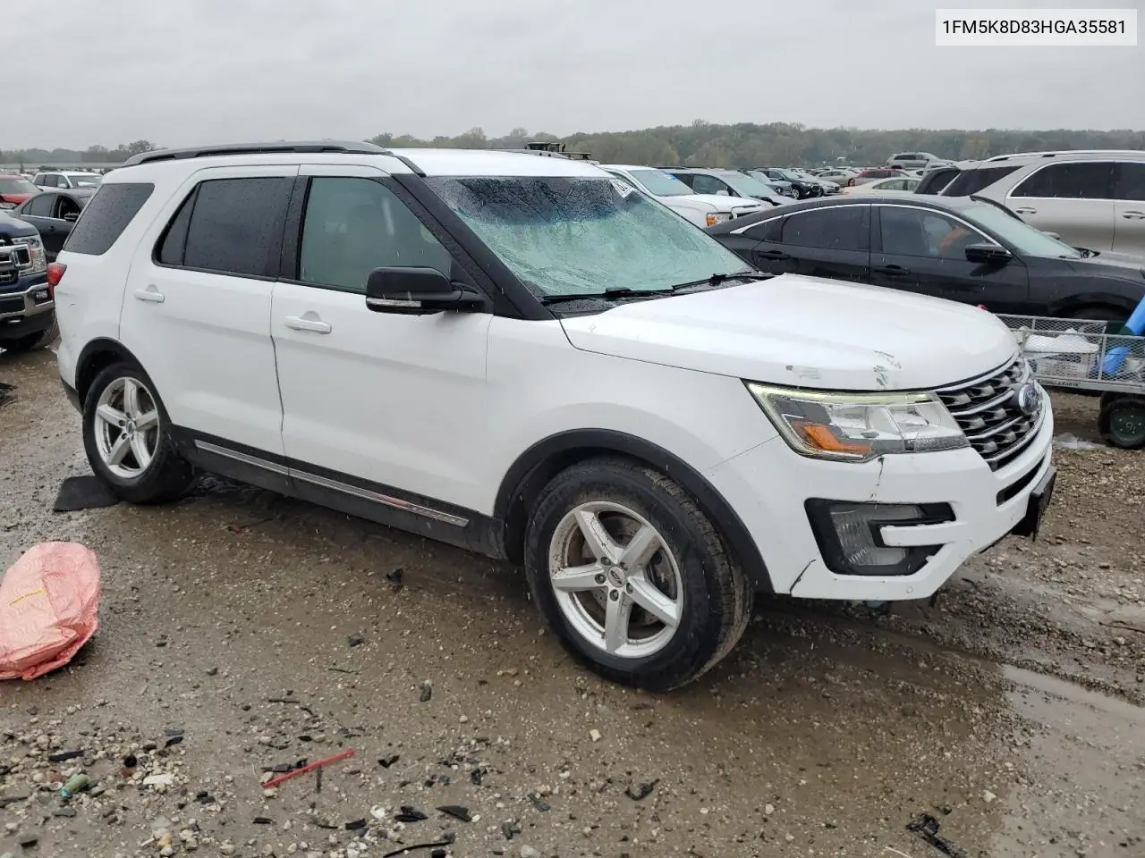 1FM5K8D83HGA35581 2017 Ford Explorer Xlt