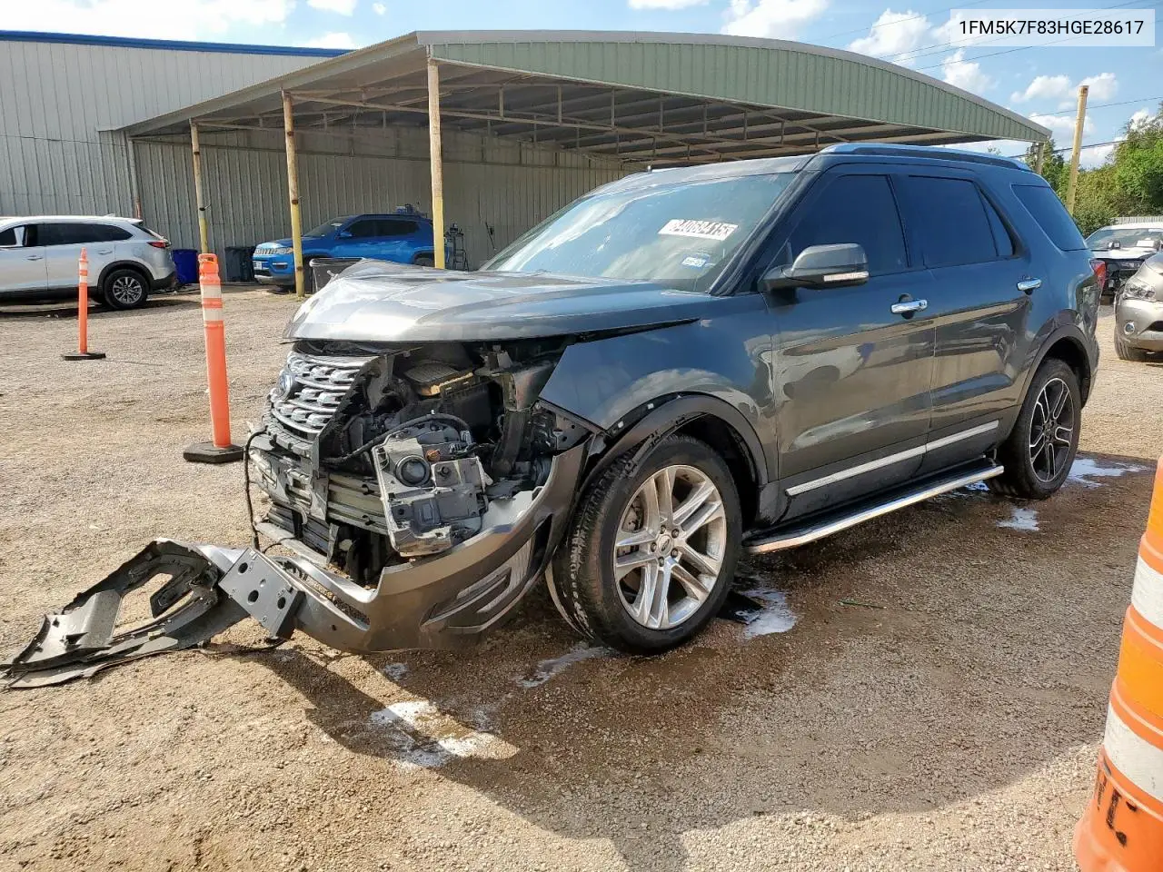 1FM5K7F83HGE28617 2017 Ford Explorer Limited