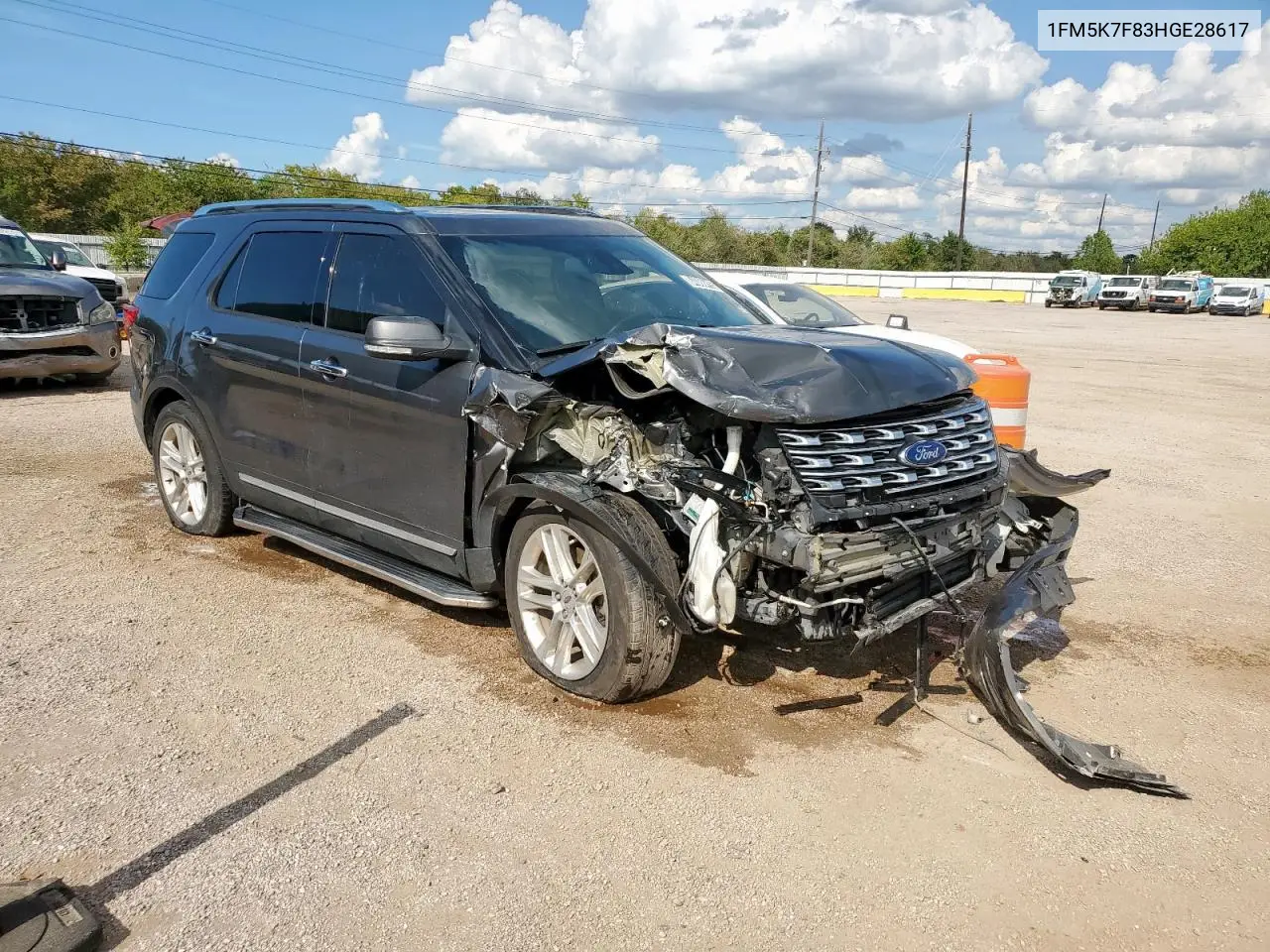 1FM5K7F83HGE28617 2017 Ford Explorer Limited
