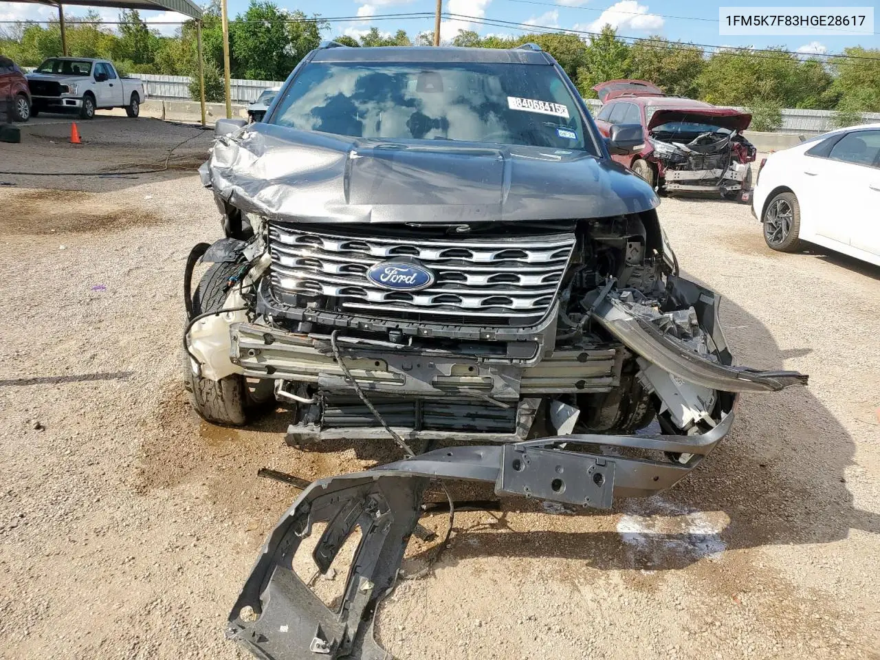 1FM5K7F83HGE28617 2017 Ford Explorer Limited