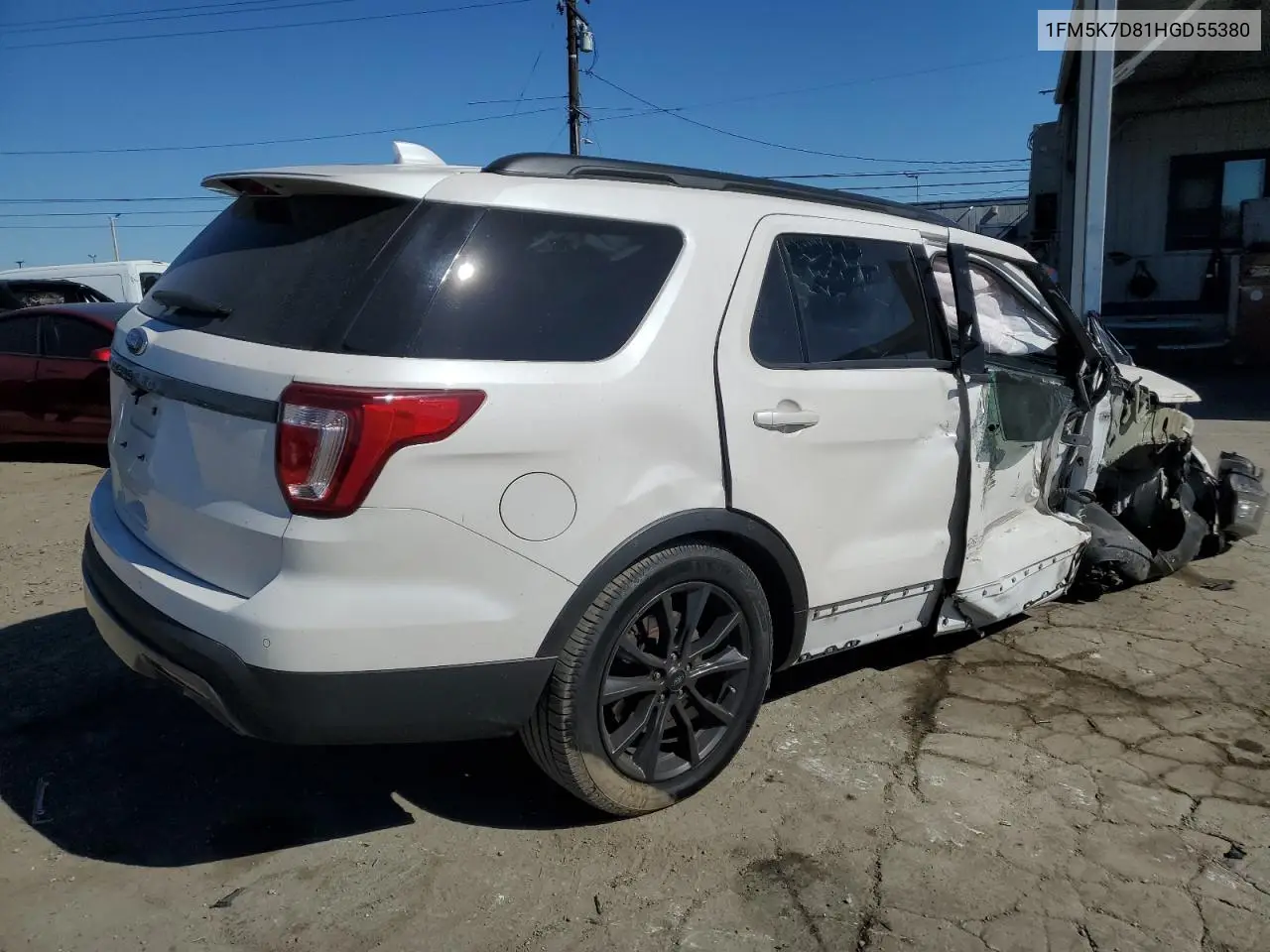 1FM5K7D81HGD55380 2017 Ford Explorer Xlt