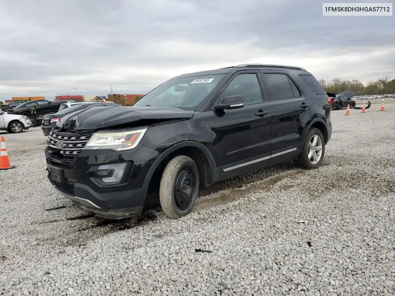 1FM5K8DH3HGA57712 2017 Ford Explorer Xlt