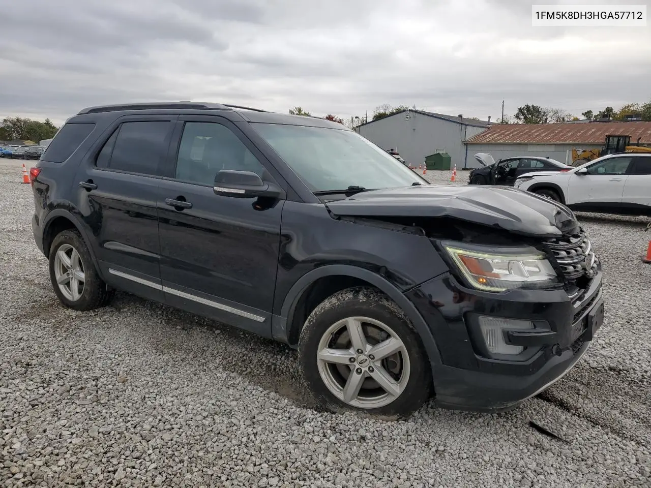 1FM5K8DH3HGA57712 2017 Ford Explorer Xlt