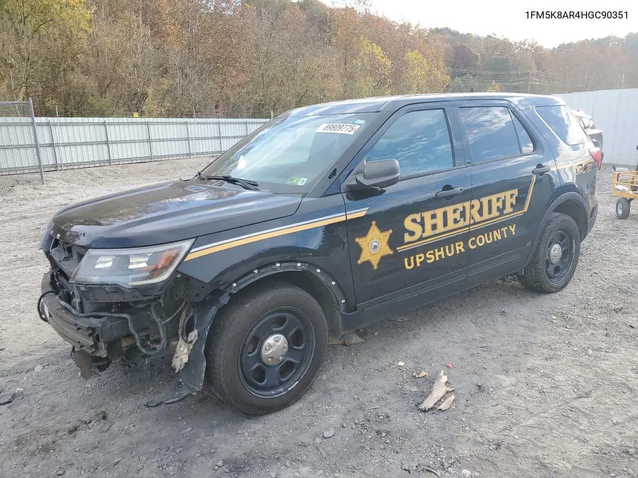 1FM5K8AR4HGC90351 2017 Ford Explorer Police Interceptor