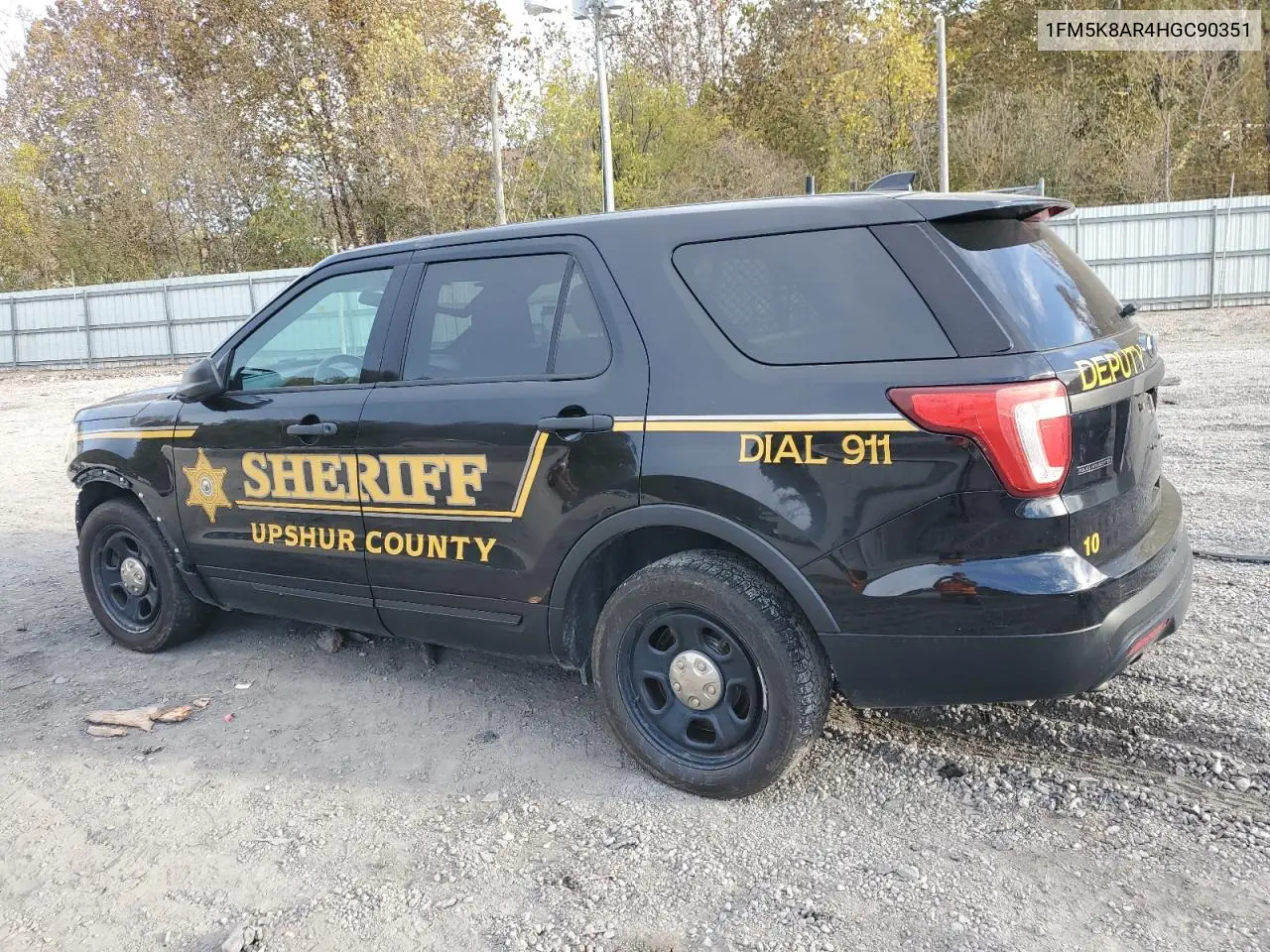 1FM5K8AR4HGC90351 2017 Ford Explorer Police Interceptor