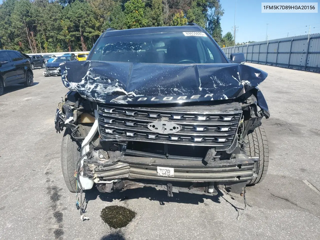 1FM5K7D89HGA20156 2017 Ford Explorer Xlt