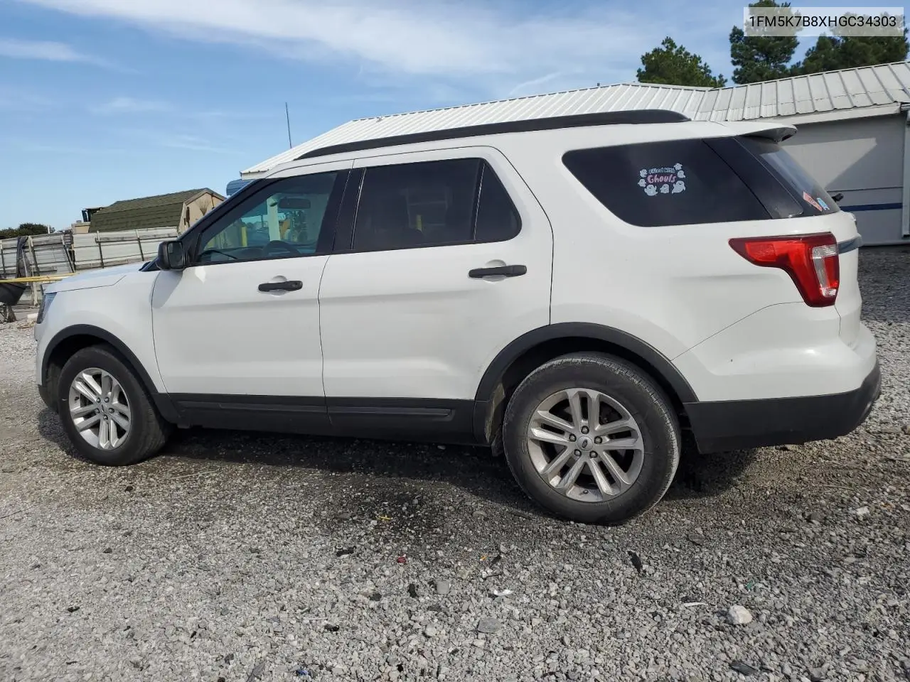 1FM5K7B8XHGC34303 2017 Ford Explorer
