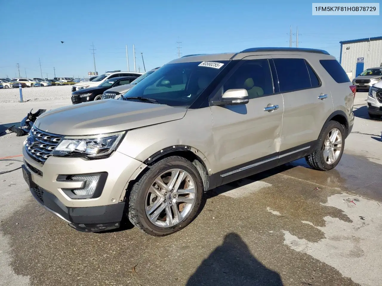 1FM5K7F81HGB78729 2017 Ford Explorer Limited