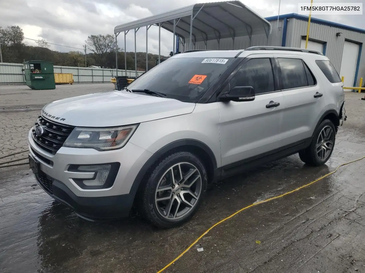 1FM5K8GT7HGA25782 2017 Ford Explorer Sport