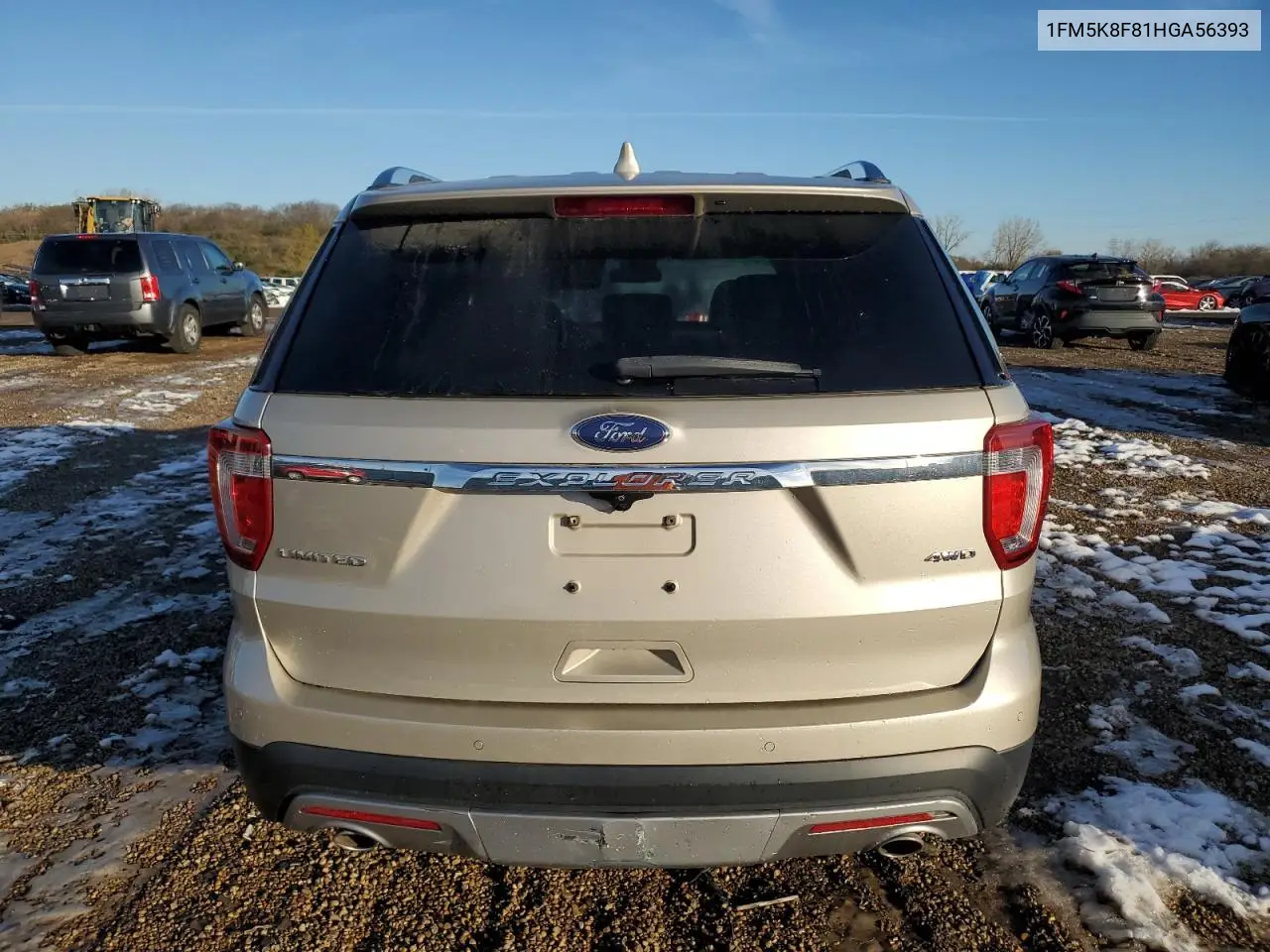 1FM5K8F81HGA56393 2017 Ford Explorer Limited