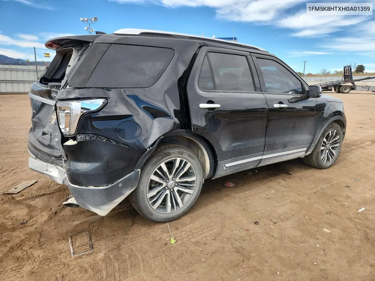 1FM5K8HTXHGA01359 2017 Ford Explorer Platinum