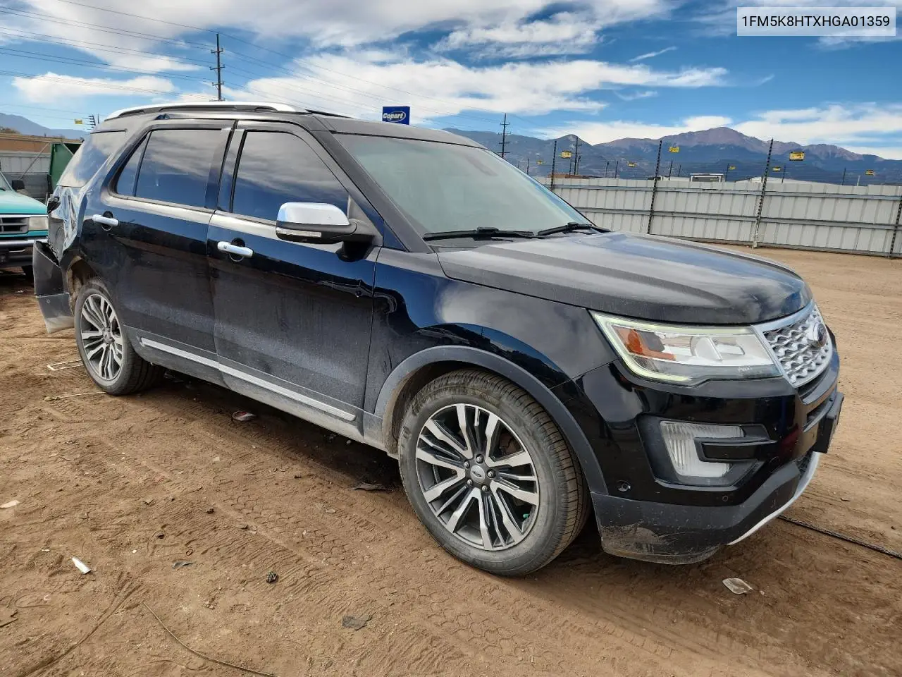 1FM5K8HTXHGA01359 2017 Ford Explorer Platinum