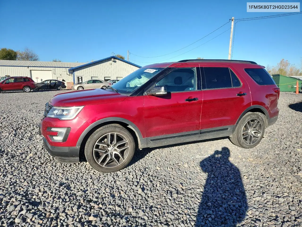 1FM5K8GT2HGD23544 2017 Ford Explorer Sport