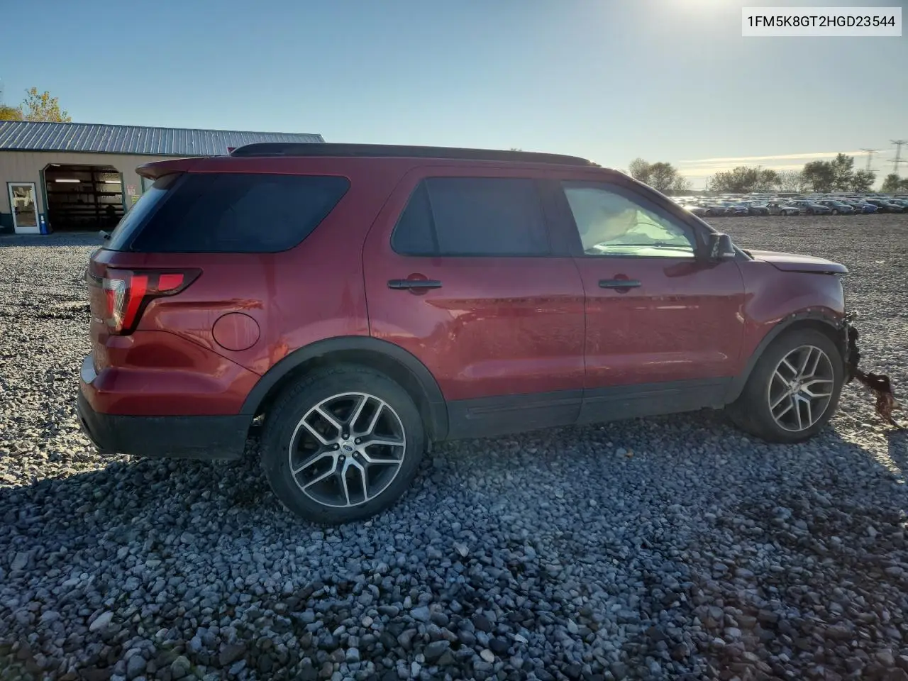 1FM5K8GT2HGD23544 2017 Ford Explorer Sport