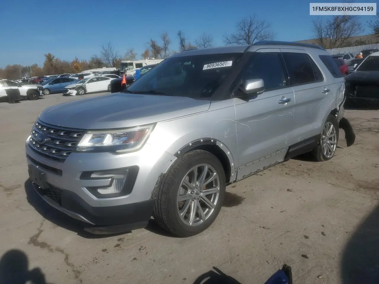 1FM5K8F8XHGC94159 2017 Ford Explorer Limited