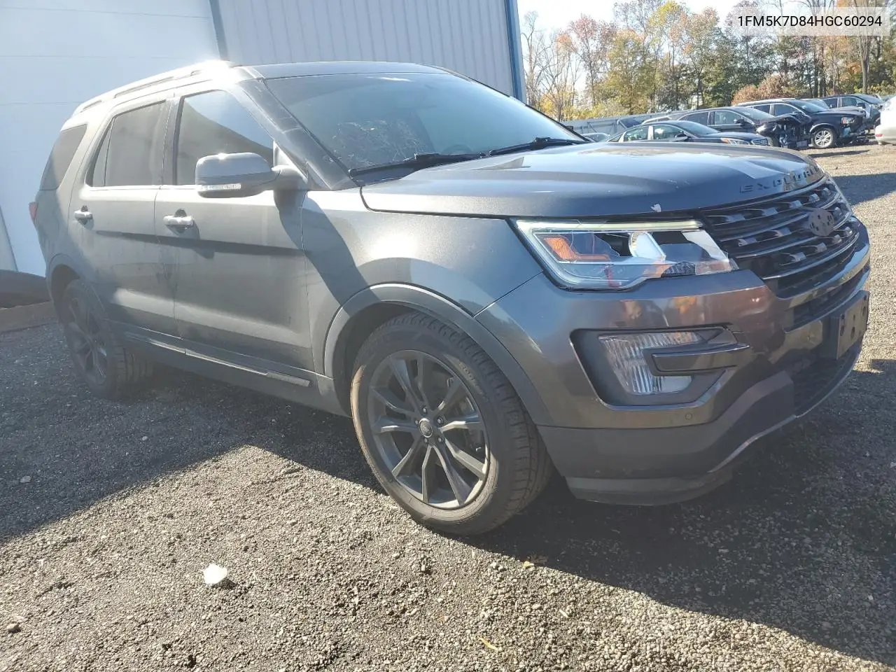 1FM5K7D84HGC60294 2017 Ford Explorer Xlt