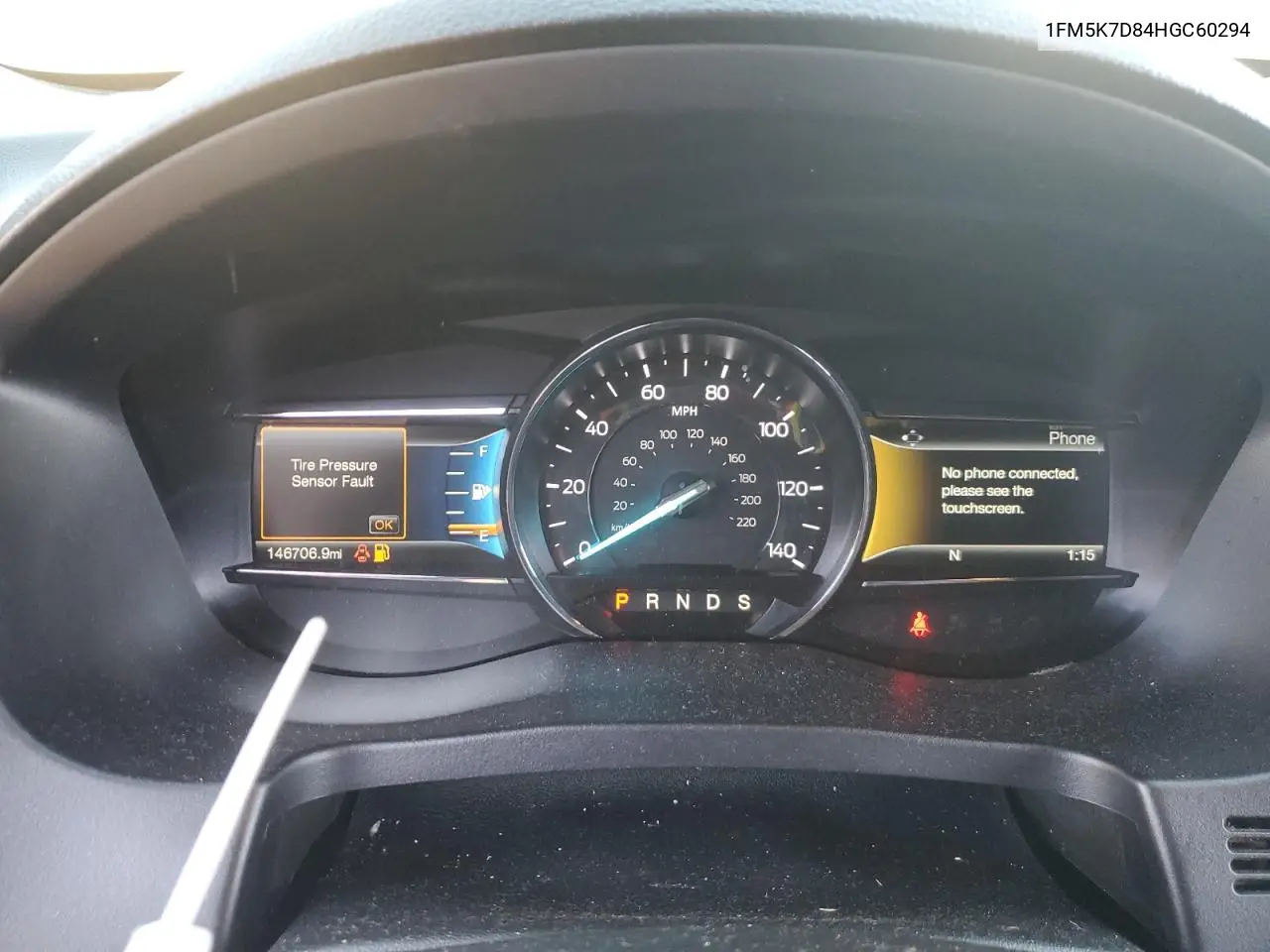 1FM5K7D84HGC60294 2017 Ford Explorer Xlt