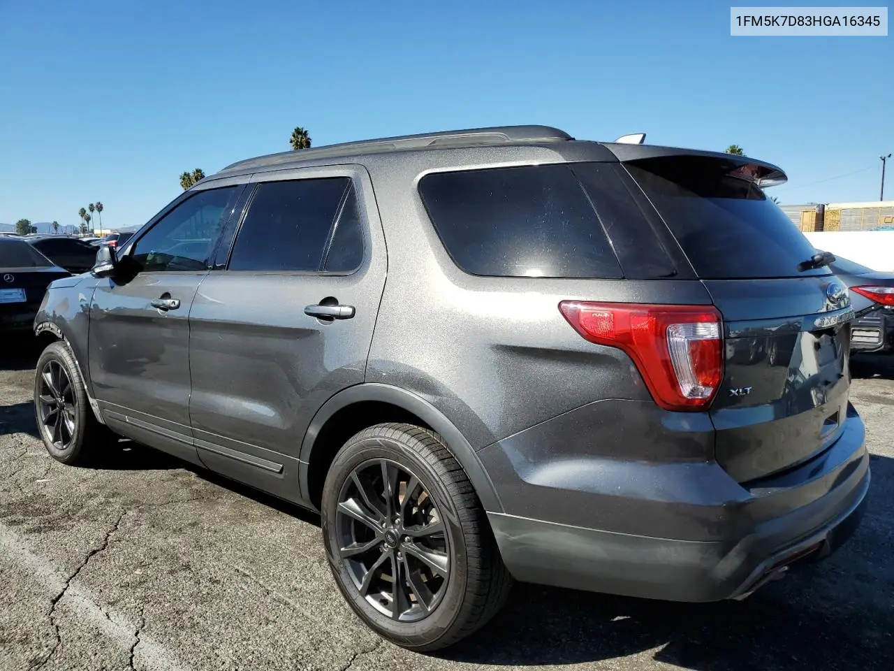 1FM5K7D83HGA16345 2017 Ford Explorer Xlt