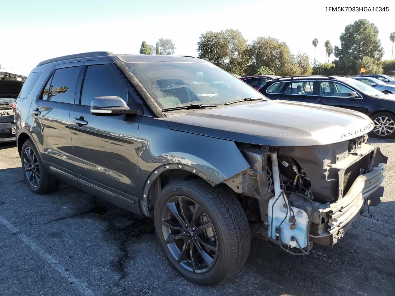1FM5K7D83HGA16345 2017 Ford Explorer Xlt