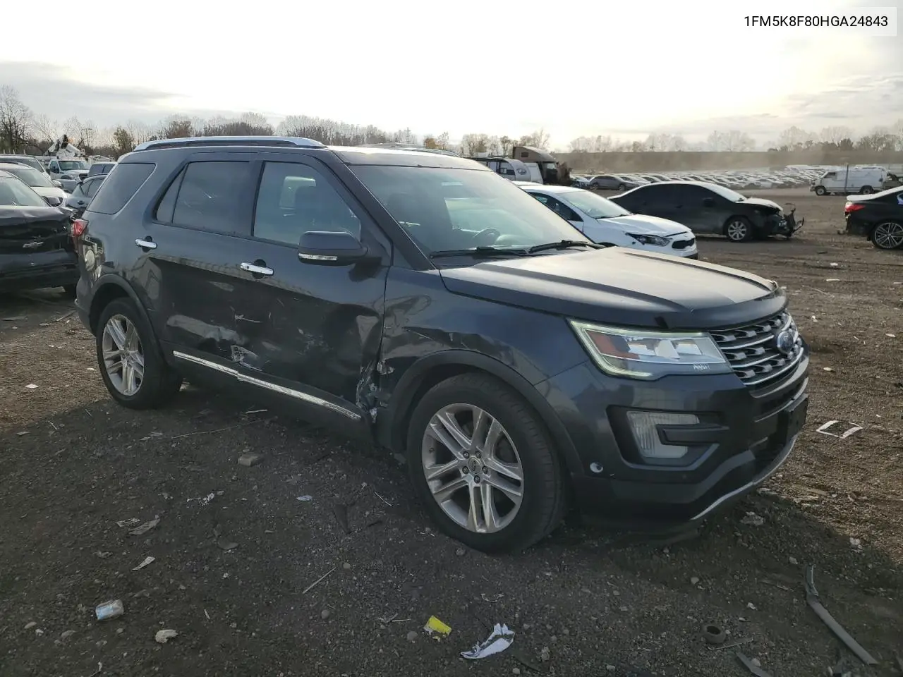 1FM5K8F80HGA24843 2017 Ford Explorer Limited