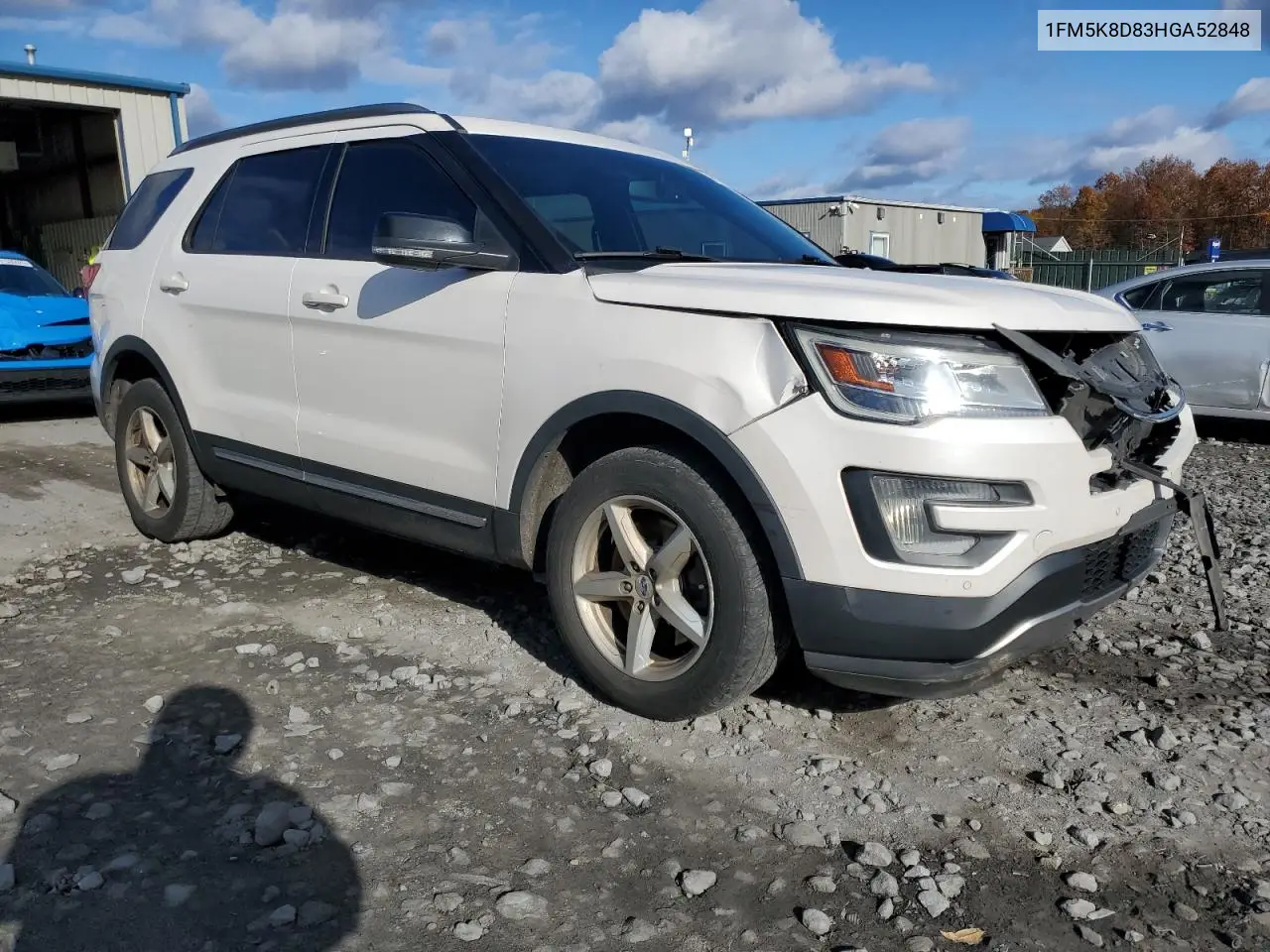 1FM5K8D83HGA52848 2017 Ford Explorer Xlt