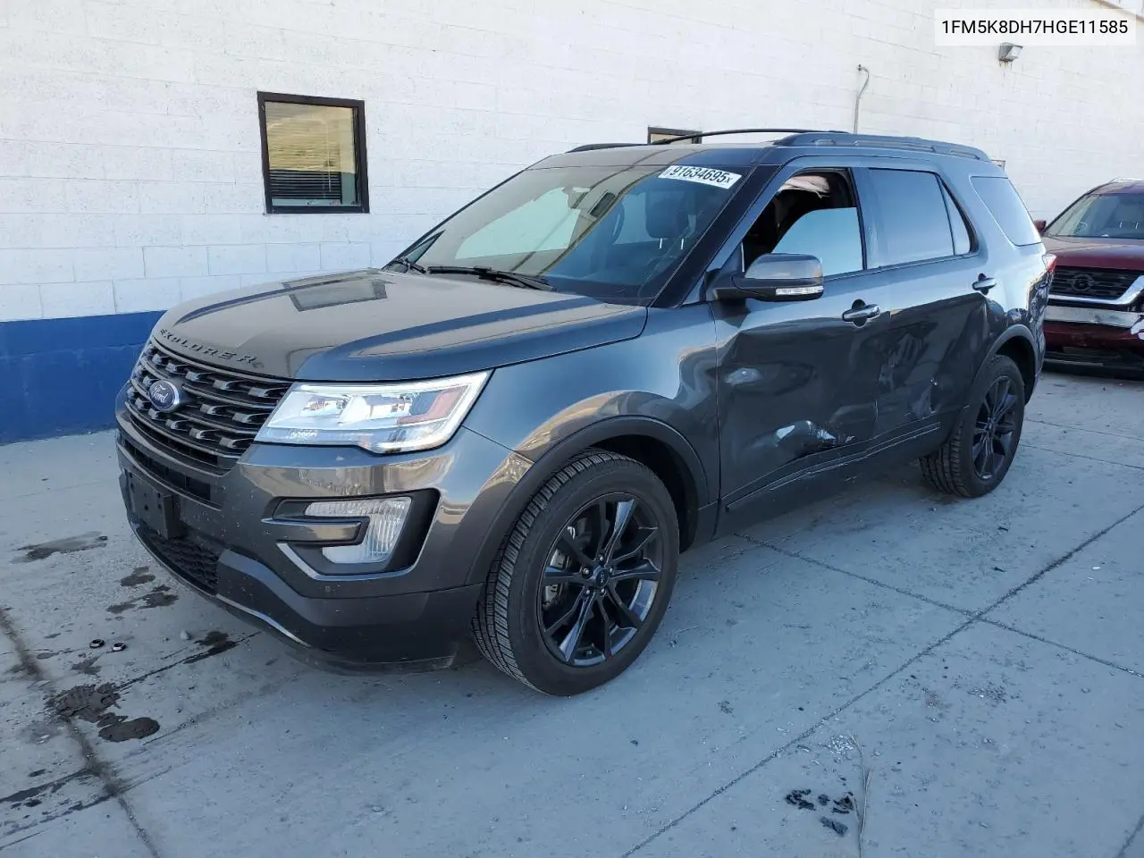 1FM5K8DH7HGE11585 2017 Ford Explorer Xlt