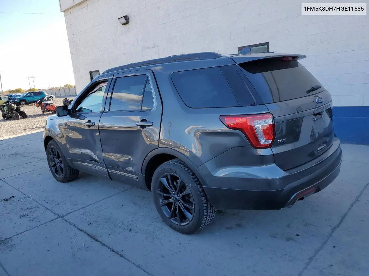 1FM5K8DH7HGE11585 2017 Ford Explorer Xlt
