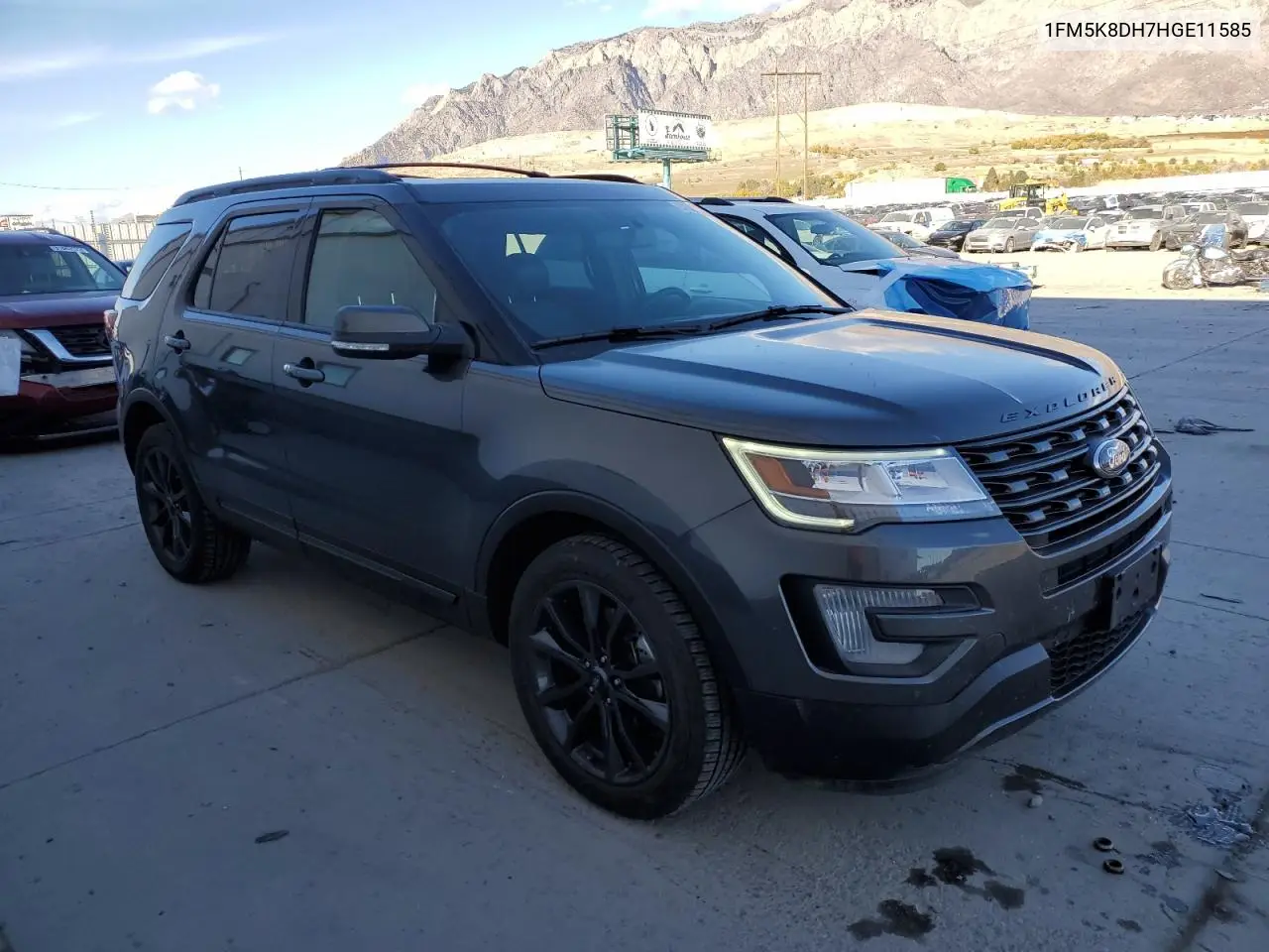 1FM5K8DH7HGE11585 2017 Ford Explorer Xlt