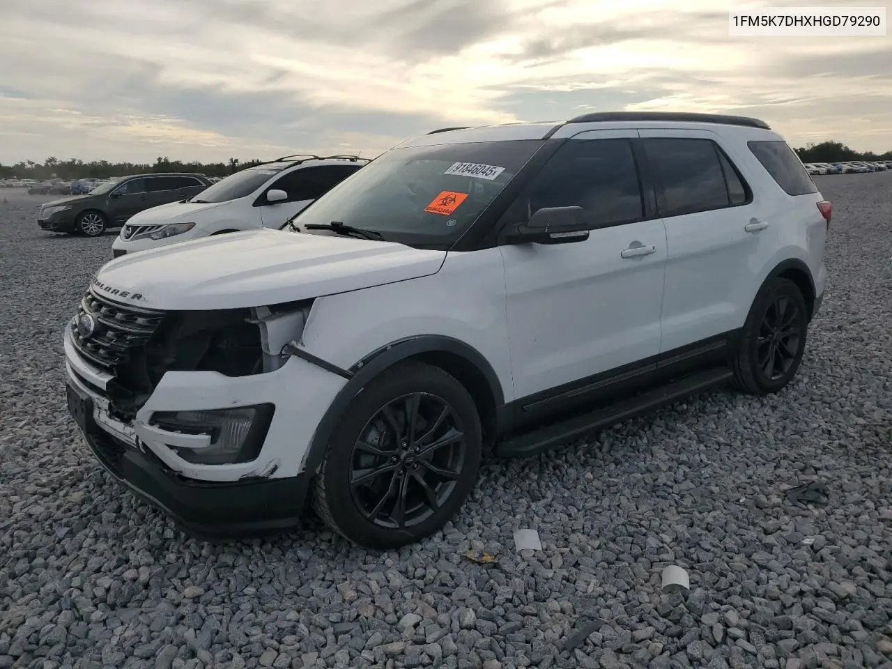 1FM5K7DHXHGD79290 2017 Ford Explorer Xlt