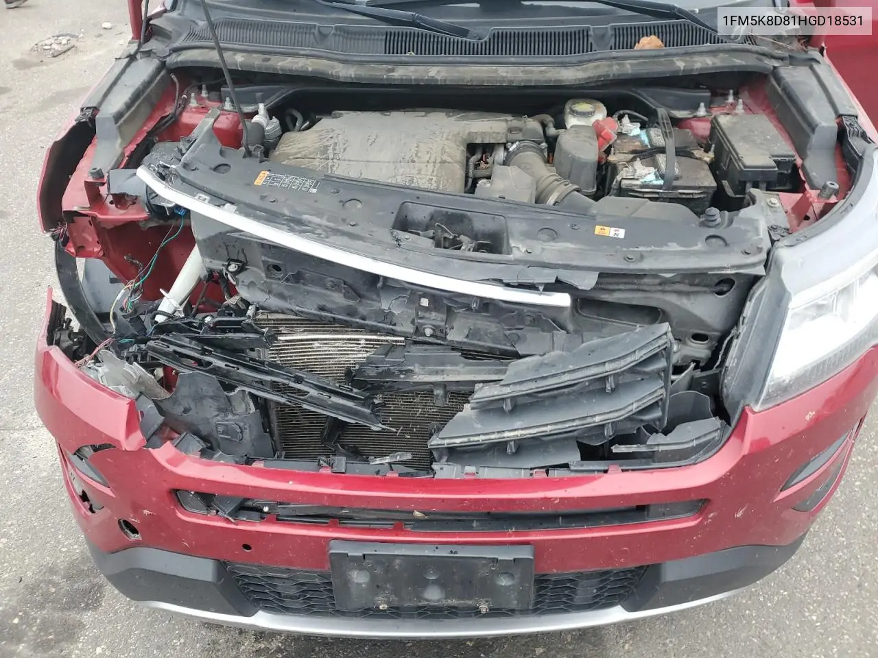 1FM5K8D81HGD18531 2017 Ford Explorer Xlt