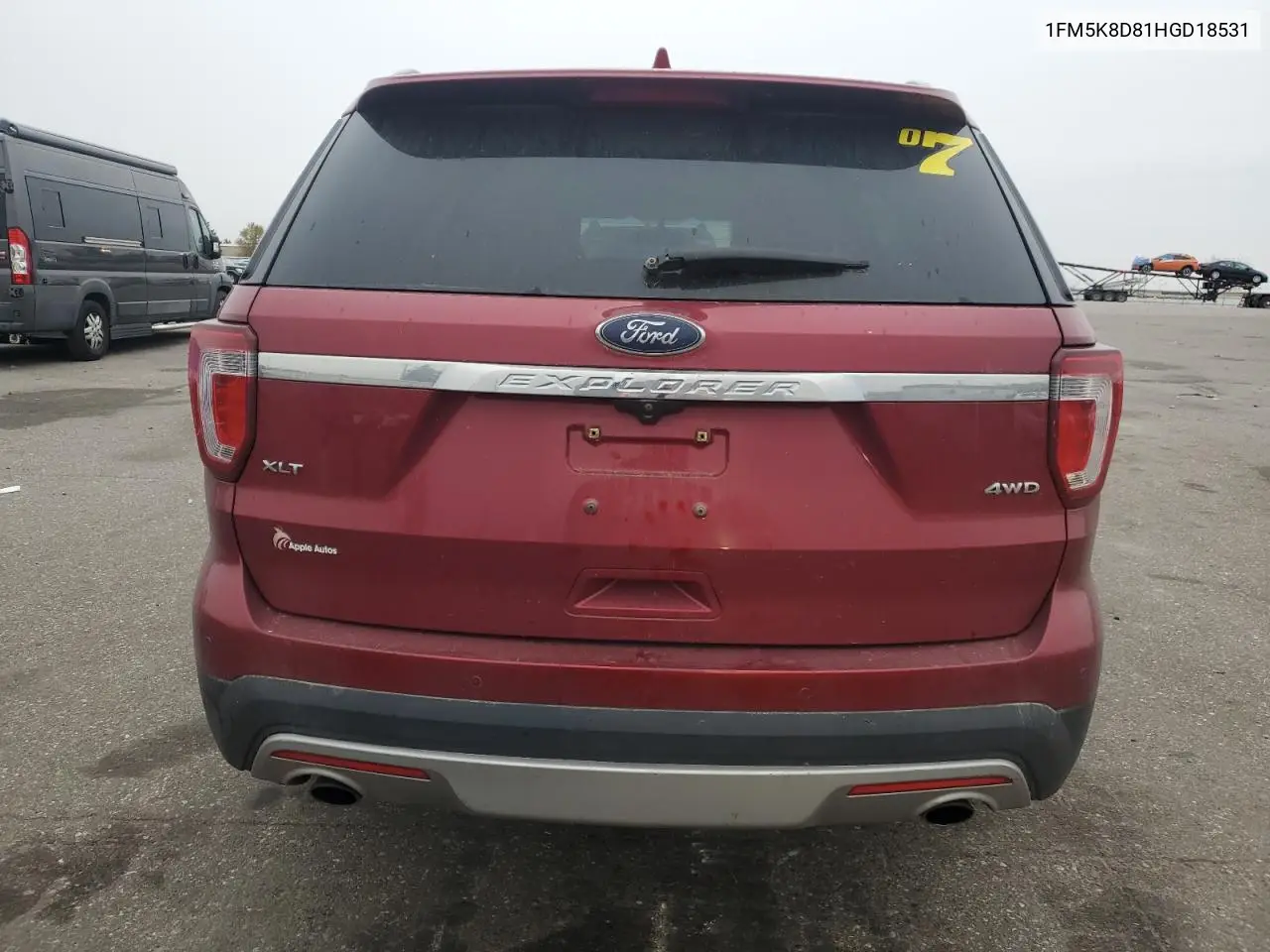 1FM5K8D81HGD18531 2017 Ford Explorer Xlt