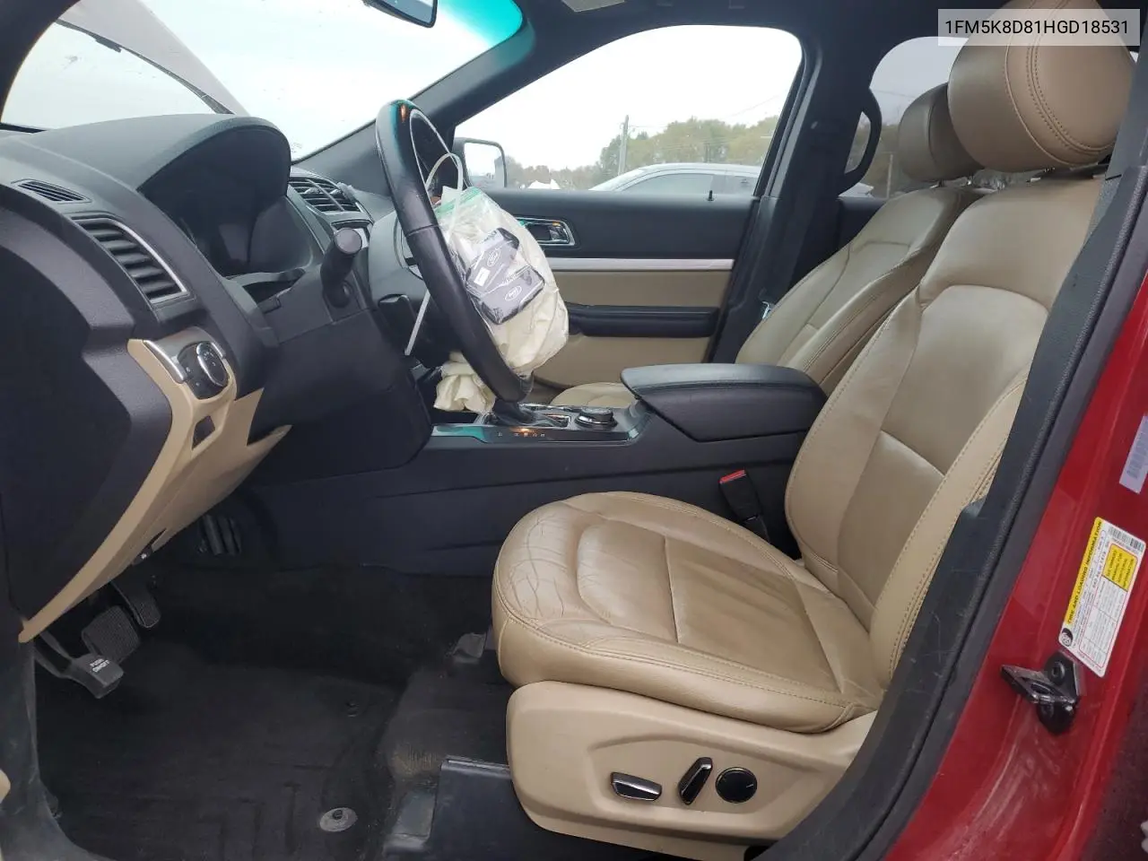 1FM5K8D81HGD18531 2017 Ford Explorer Xlt