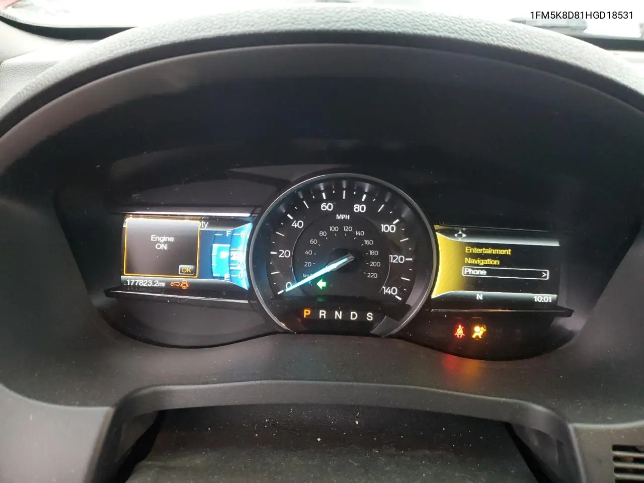 1FM5K8D81HGD18531 2017 Ford Explorer Xlt