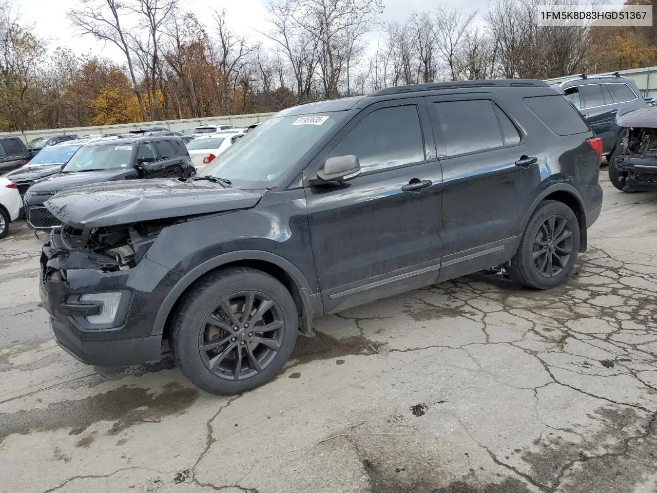 1FM5K8D83HGD51367 2017 Ford Explorer Xlt