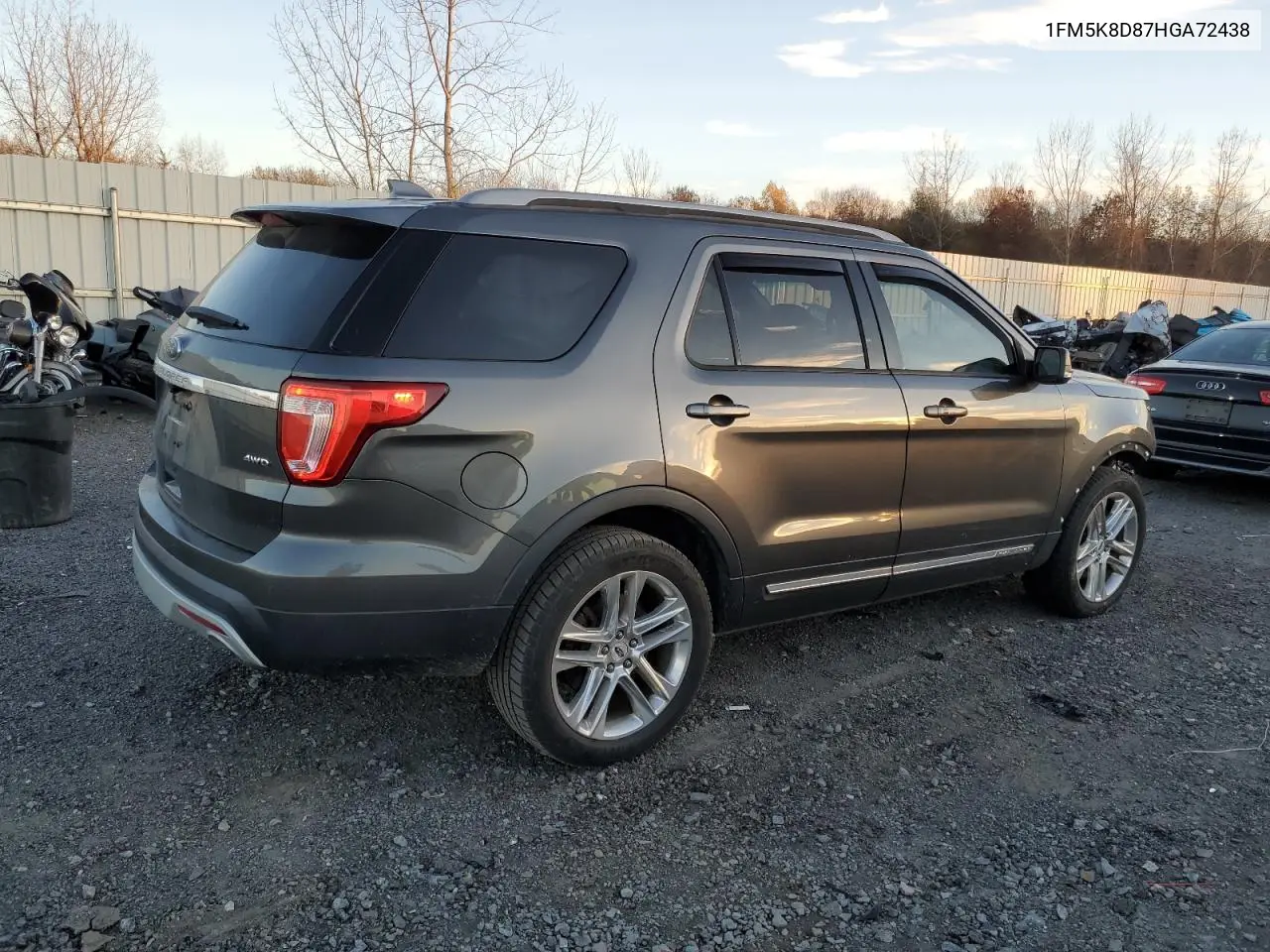 1FM5K8D87HGA72438 2017 Ford Explorer Xlt
