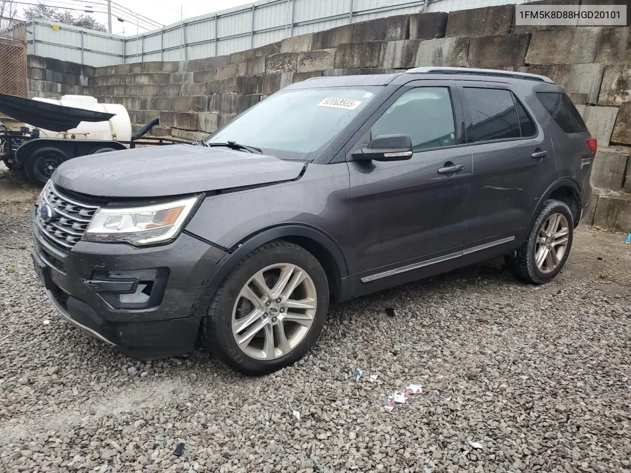 1FM5K8D88HGD20101 2017 Ford Explorer Xlt