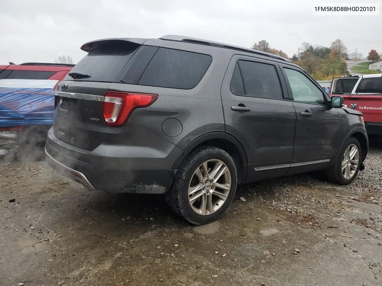 1FM5K8D88HGD20101 2017 Ford Explorer Xlt